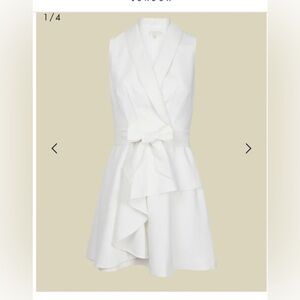 Size 4-Like new condition-Ted Baker mock wrap tiered mini dress.